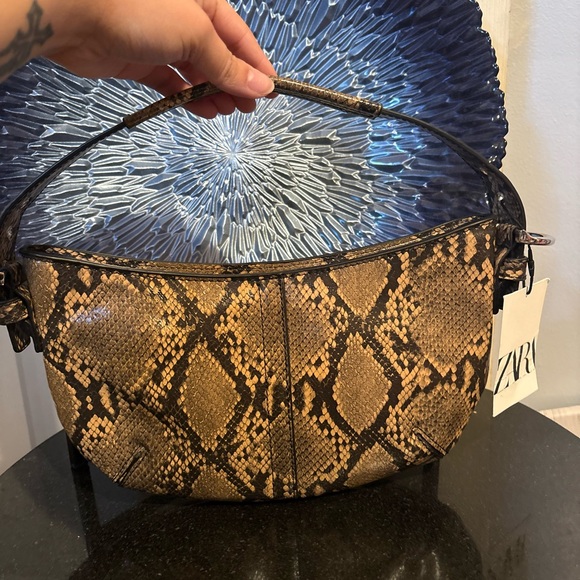 Zara Handbags - Zara Snake Print Women's Bag New
